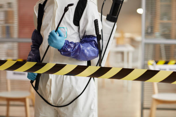 Professional Sewage Cleanup technician working in Watertown, FL